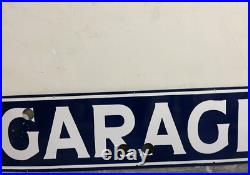 Vintage Garage Gas & Oil Porcelain Enamel Neon Sign 48x12