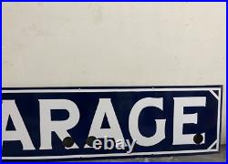 Vintage Garage Gas & Oil Porcelain Enamel Neon Sign 48x12