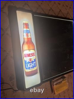 Vintage Genesee Light Beer Lighted Dry Erase Neon Board Beer Sign Part 6739098