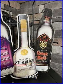 Vintage GoldSchlager Neon Sign 24 X 26 X 5 Light Wall Lamp Artwork READ