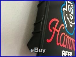 Vintage Hamm's Bear Beer Neo Neon Lighted Sign 17 x 17 RARE Working Exc. Cond