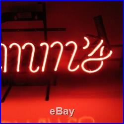 Vintage Hamm's Beer NEON Lit Bar Sign Vivid Red Color