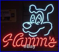 Vintage Hamm's bear neon tavern beer sign