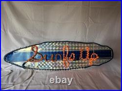 Vintage Handmade Surfs Up Rope Light Up Hanging Sign (48x 13) Neon HUGE-READ