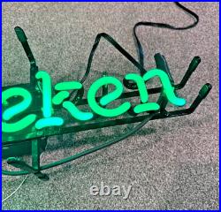 Vintage Heineken Beer Neon Sign Bar Mancave Sign 28 x 8 HEAVY RARE VGC