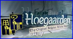 Vintage Hoegaarden Belgium Beer Neon Light Sign Bar Club Man Cave