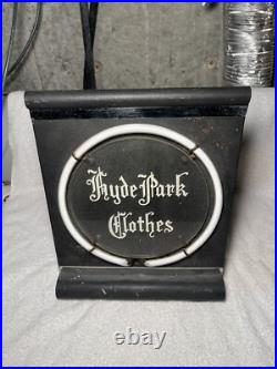 Vintage Hyde Park Clothing Countertop Neon Sign