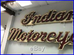 Vintage Indian Motorcycle Neon Sign