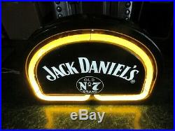 Vintage Jack Daniels Old No 7 Brand Yellow Neon Bar Sign Rare