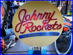 Vintage Johnny Rockets Lighted Neon Sign The Original Hamburger Restaurant