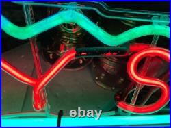 Vintage KEYS Neon Sign RED GREEN 15x30 1950s 60s Store Display Advertising