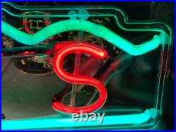 Vintage KEYS Neon Sign RED GREEN 15x30 1950s 60s Store Display Advertising