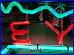 Vintage KEYS Neon Sign RED GREEN 15x30 1950s 60s Store Display Advertising