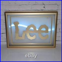 Vintage LEE Blue Jeans Neon Lighted Sign 21 X 15 Advertisement RARE