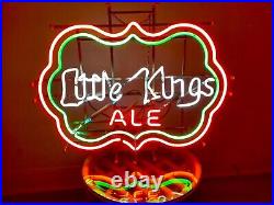 Vintage LITTLE KINGS Beer Neon Light Bar Sign SOAP CREEK TEXAS Franceformer