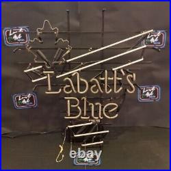 Vintage Labatt's Blue Neon Sign NICE AUTHENTIC WORKS RARE BAR MANCAVE GARAGE
