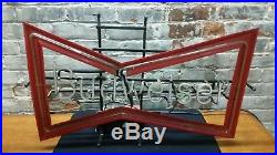 Vintage & Large Budweiser Beer Bow Tie Lighted Neon Sign 30 x 17