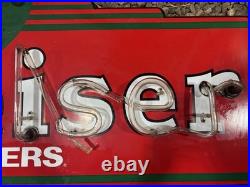 Vintage Large Budweiser King Of Beers Lighted Neon Anheuser Busch Man Cave Sign