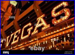 Vintage Las Vegas Club Casino Neon Sign Letters L&V 1930's