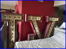 Vintage Las Vegas Club Hotel & Casino LV Marquee Neon Sign letters Downtown