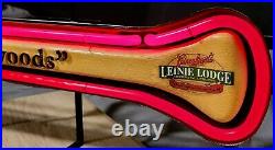 Vintage Leinenkugels Beer Canoe Paddle Neon Light Sign Original No Repo TC