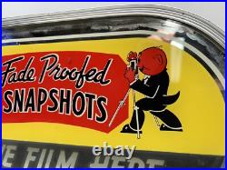 Vintage Lighted Elko Advertising Sign Film Photography Antique Neon