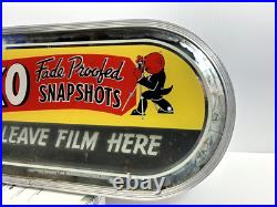 Vintage Lighted Elko Advertising Sign Film Photography Antique Neon