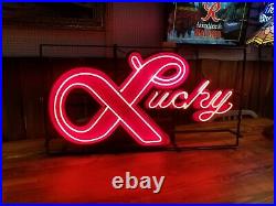Vintage Lucky Beer Neon Sign