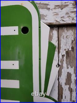 Vintage Lunch Porcelain Sign Diner Resturant 46 Neon Skin Art Deco Food Beverag