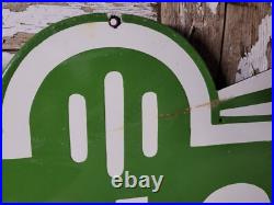 Vintage Lunch Porcelain Sign Diner Resturant 46 Neon Skin Art Deco Food Beverag