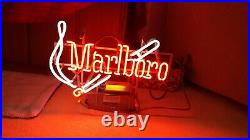Vintage MARLBORO Smoking Red Tip Cigarette NEON Sign Authentic Neon! MUST SEE