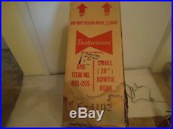 Vintage MID 80's Budweiser Bow Tie Neon Sign With Box Exellent Condition