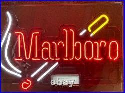 Vintage Marlboro Cigarette Philip Morris Everbrite Neon Light Sign Store Display