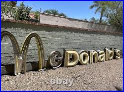 Vintage McDonalds sign giant neon Industrial letter marquee style 90s McDonalds