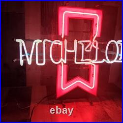 Vintage Michelob Neon Ribbon Sign 25 X 20 X 6 Anheuser Busch Tested Please Read
