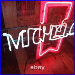 Vintage Michelob Neon Ribbon Sign 25 X 20 X 6 Anheuser Busch Tested Please Read