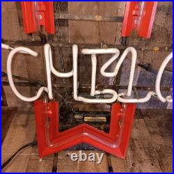 Vintage Michelob Neon Ribbon Sign 25 X 20 X 6 Anheuser Busch Tested Please Read