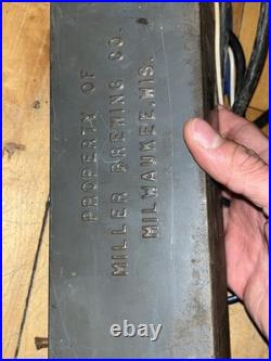 Vintage Miller Beer Neon Sign Transformer 7500V Untested AS IS