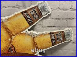 Vintage Miller Genuine Draft Beer Neon Sign Football Super Bowl Light Beer