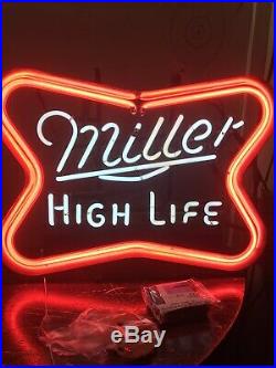 Vintage Miller High Life 21 Neon Sign / Light FranceFormer - Super Nice