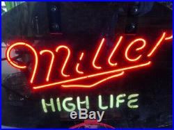 Vintage Miller High Life Basketball Neon Beer Sign
