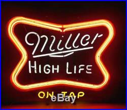 Vintage Miller High Life Beer On Tap Neon Bar Sign 1981 Miller Brewing Co