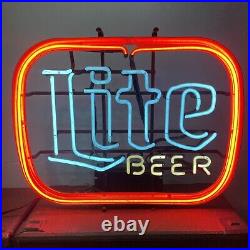 Vintage Miller LITE Beer Neon Sign 1980's Breweriana
