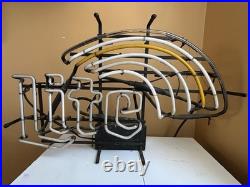 Vintage Miller Lite Beer Neon Sign Light Glass Rainbow Pride Bar Ad