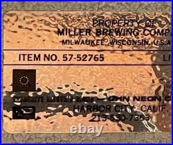 Vintage Miller Lite Neon Beer Sign Miller Brewing Co Bar Light Parts Repair