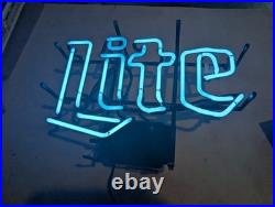 Vintage Miller Lite Neon Light Sign (True Neon)