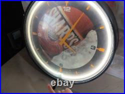 Vintage Miller Sharps Beer Neon 17in Clock Sign Tested & Works 1993
