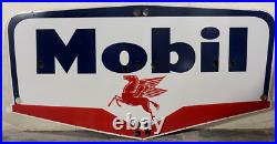 Vintage Mobil Gas Pegasus Porcelain Enamel Neon Gas & Oil Sign SSPN 72X36