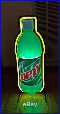 Vintage Mountain Dew Neon Sign. FREE SHIPPING