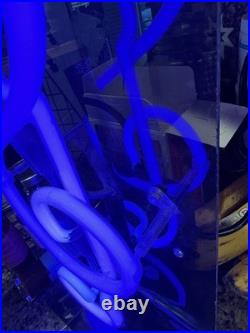 Vintage Music Note 15 Sign TRANSCO Transformer! Treble Clef REAL GLASS NEON